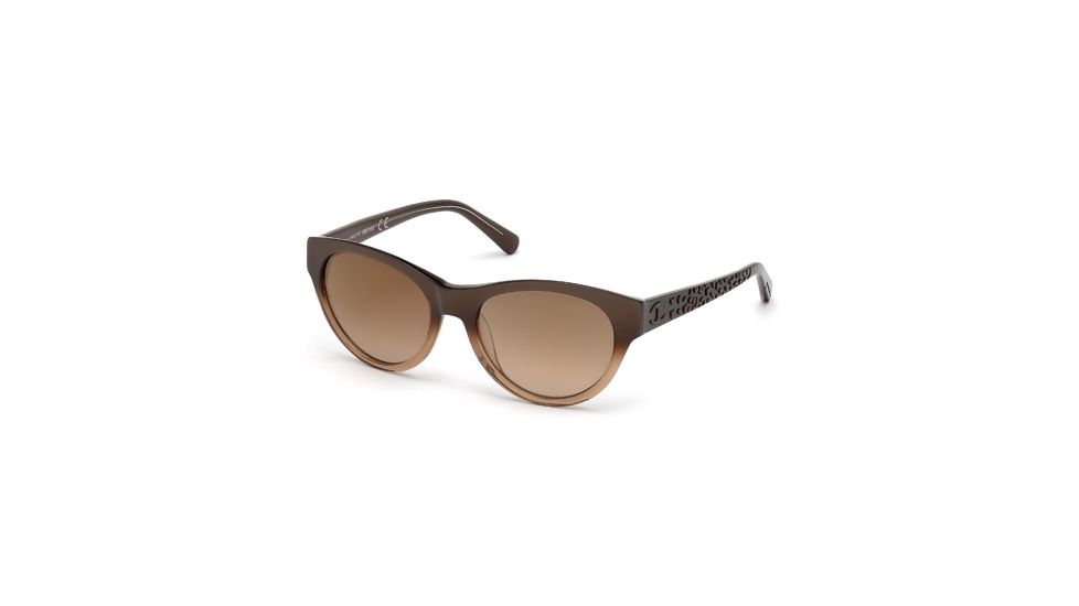 Just Cavalli JC563S Sunglasses - Dark Brown / Black Frame Color, Brown Mirror Lens Color