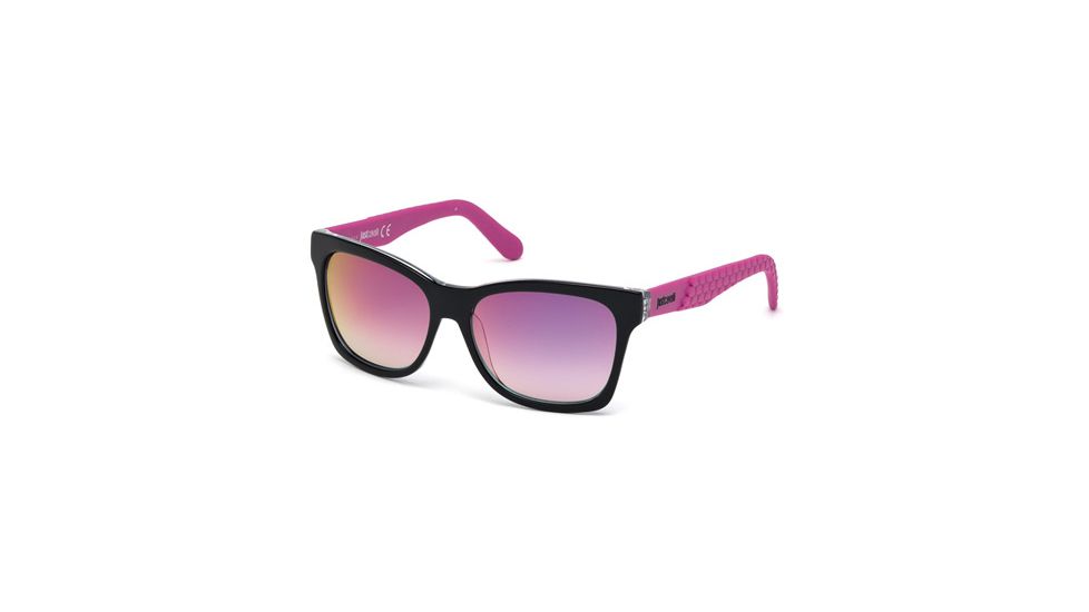 Just Cavalli JC649S Sunglasses - Shiny Black Frame Color, Bordeaux Lens Color