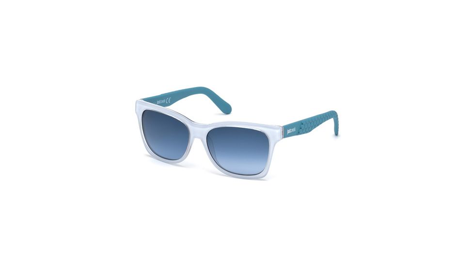 Just Cavalli JC649S Sunglasses - White Frame Color, Gradient Blue Lens Color