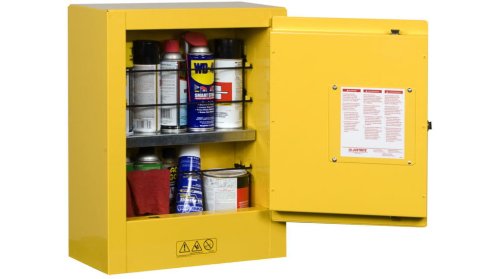 Justrite Min Cab Man Yl Flam Mini Ex 890200, Unit EA