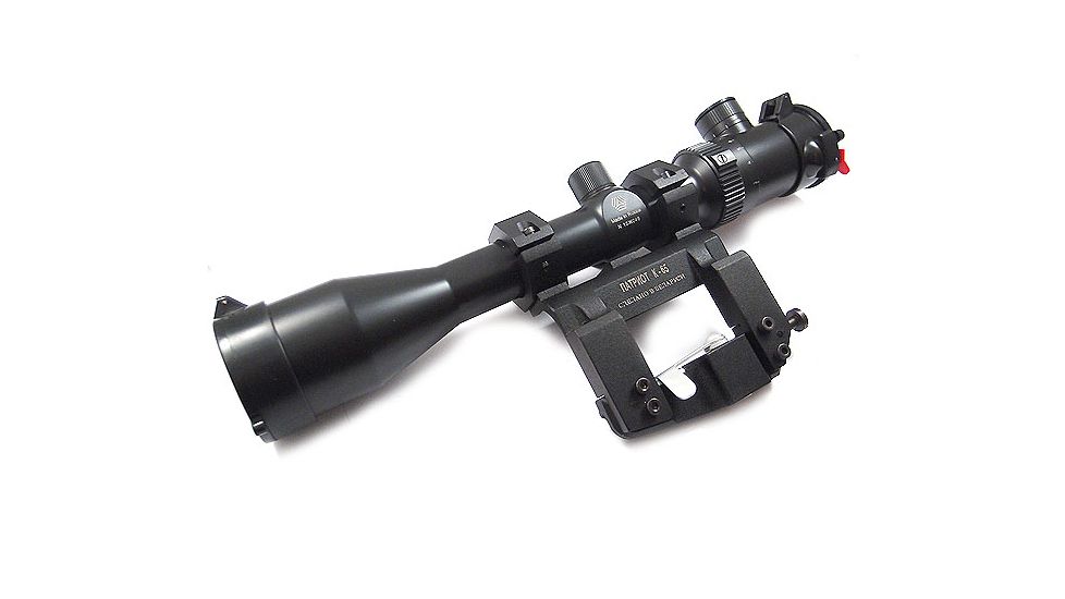 Kalinka Optics KOM 3-9x42 Illuminated 1000m Reticle, 65mm Universal AK and SVD Mount, Black, GSKOM3942LP65