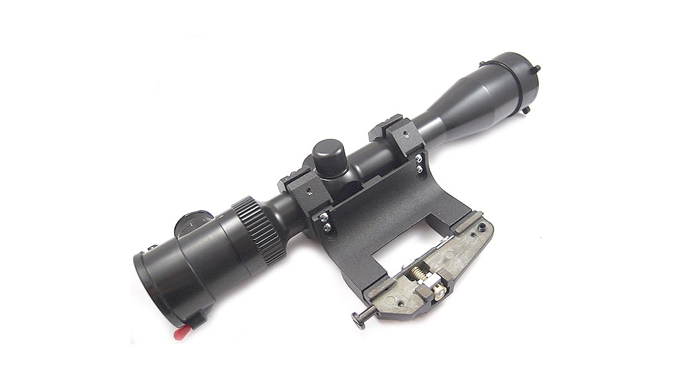 Kalinka Optics KOM 3-9x42 Illuminated LK Reticle Rifle Scope, 59mm Universal AK and SVD Mount, Black, GSKOM3942LK59