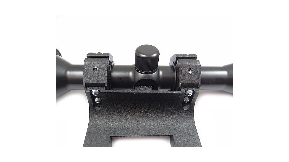 Kalinka Optics KOM 6x42 Illuminated Modern 1000m Reticle Rifle Scope w/ Focus, 47mm Universal SVD Mount, Black, GSKOM642MLC47