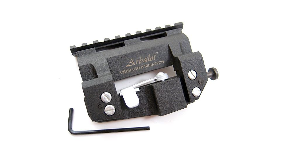 Kalinka Optics Patriot Centered Low Profile Side Mount w/ 108 mm Picatinny Rail Wing - 47mm Height, for SVD, Tigr, AMPM47