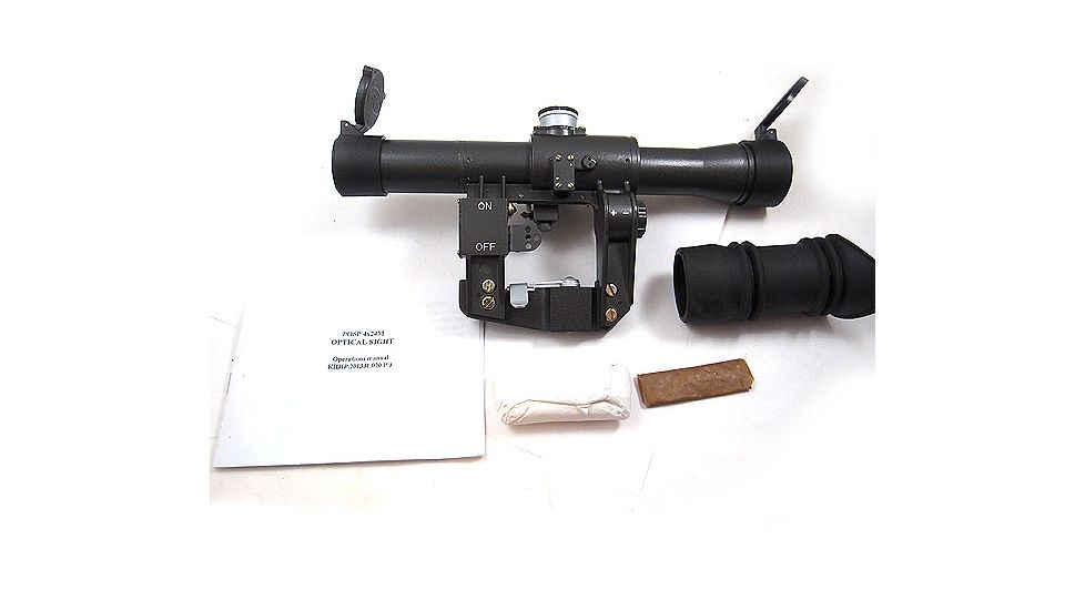 Kalinka Optics POSP 4x24 Rifle Scope, BDC, 1000m Modern Rangefinder, SVD, Black, GSPOSP424SVD1M