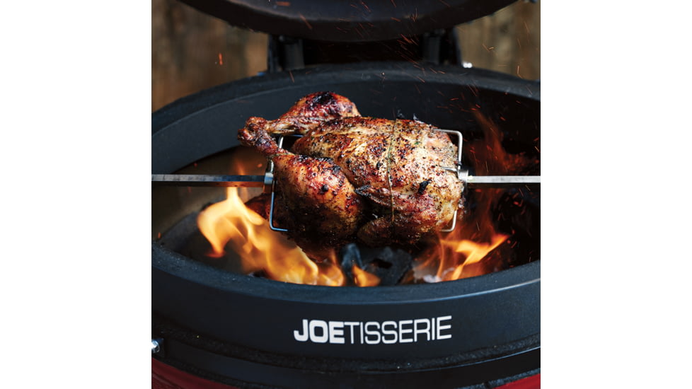Kamado Joe Classic Joe JoeTisserie Kit, Black, Medium, KJ-TISSERIENA
