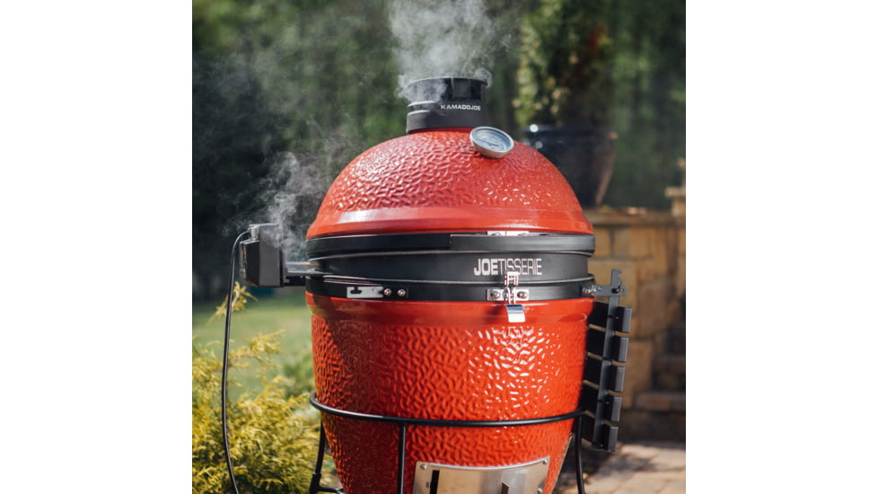 Kamado Joe Classic Joe JoeTisserie Kit, Black, Medium, KJ-TISSERIENA
