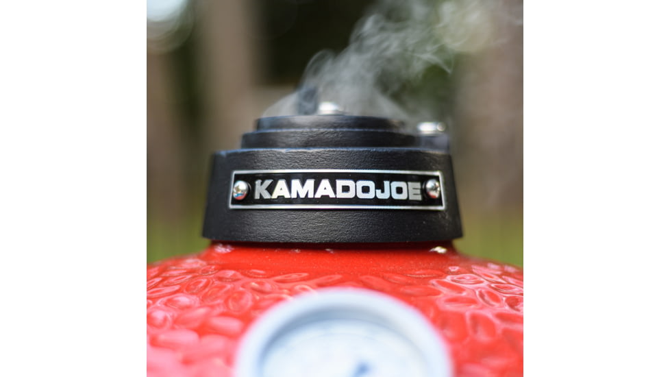 Kamado Joe Joe Jr. 13.5 inch Charcoal Grill, Red, Small, KJ13RH