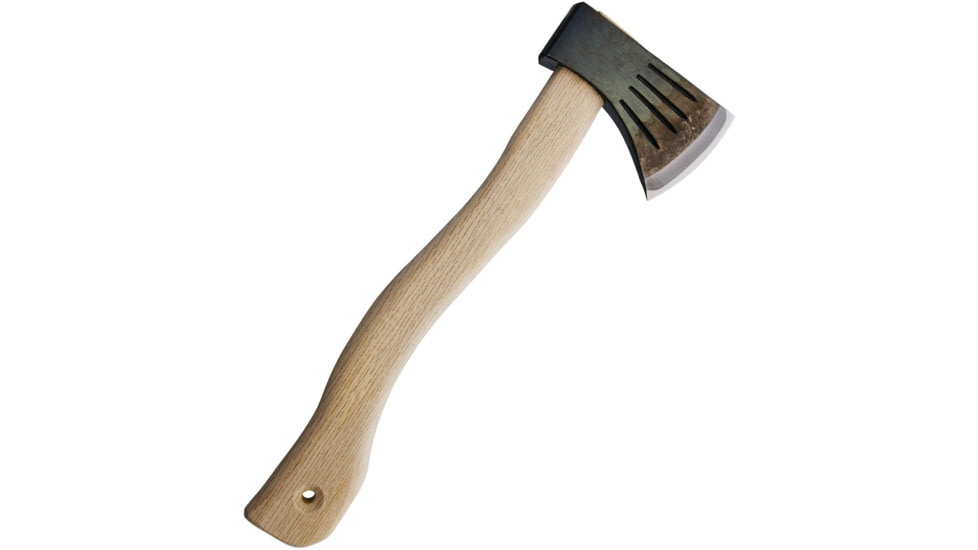 Kanetsune Danro Axe, 14.25in Overall, 4.75in Axe Head With 3in Cutting Edge, Oak Handle, Sc Steel Blade, Brown Leather Sheath, KB-158