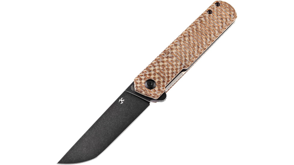 Kansept Knives Foosa Linerlock Brown Micarta
