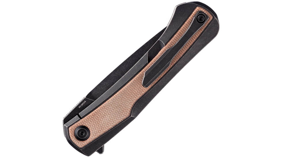Kansept Knives Kratos Framelock Brown Micarta