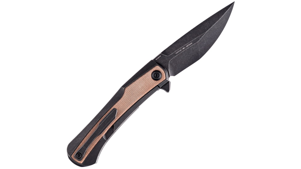 Kansept Knives Kratos Framelock Brown Micarta