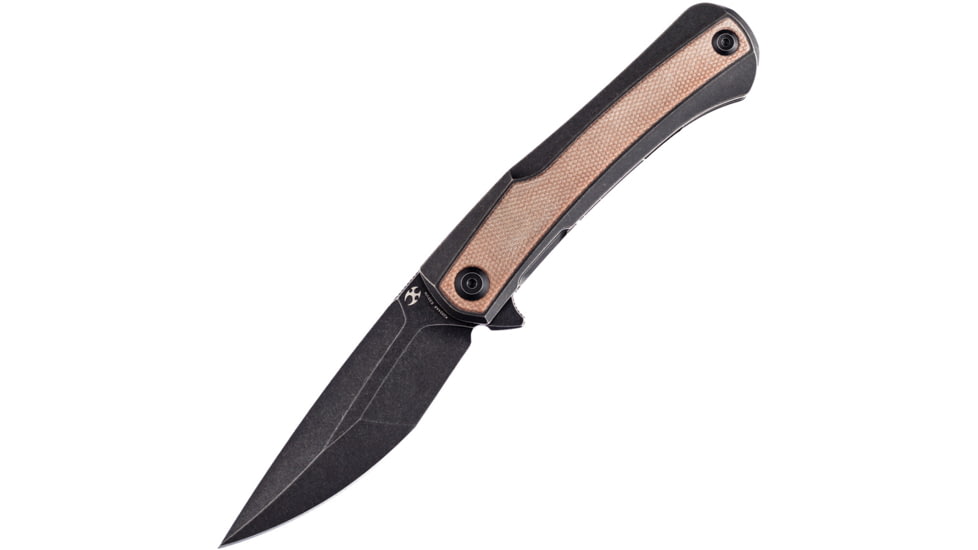 Kansept Knives Kratos Framelock Brown Micarta