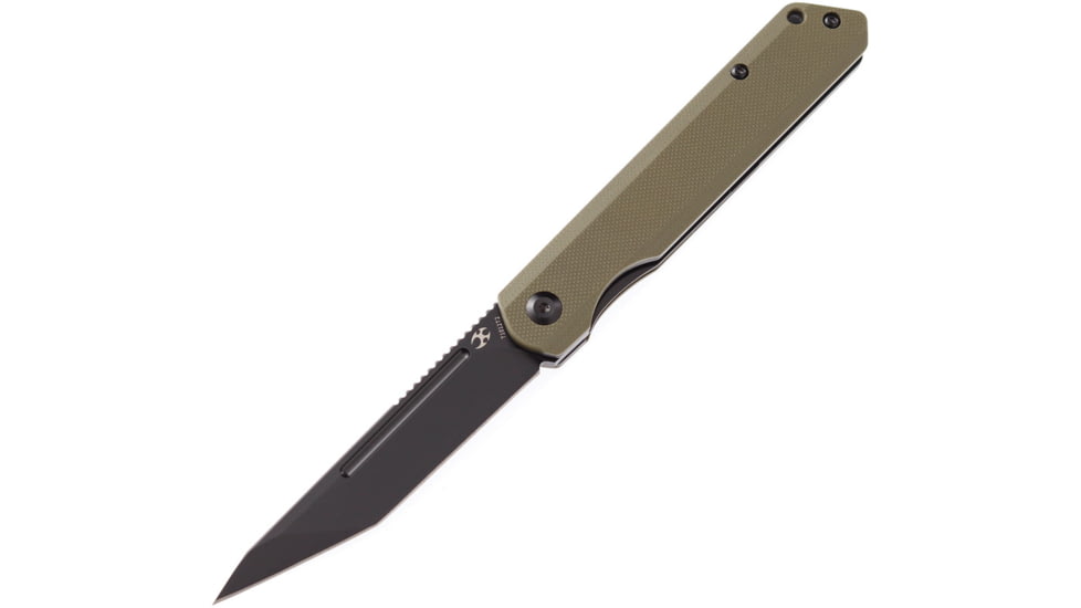 Kansept Knives Prickle Linerlock Folding Knife, Green, Green G10 handle, T1012T2