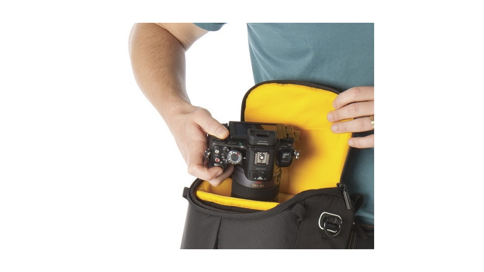 Kata DL LITE Shoulder Bag 437, Black - Compact DSRL w/ Standard Zoom Lens and Accessories