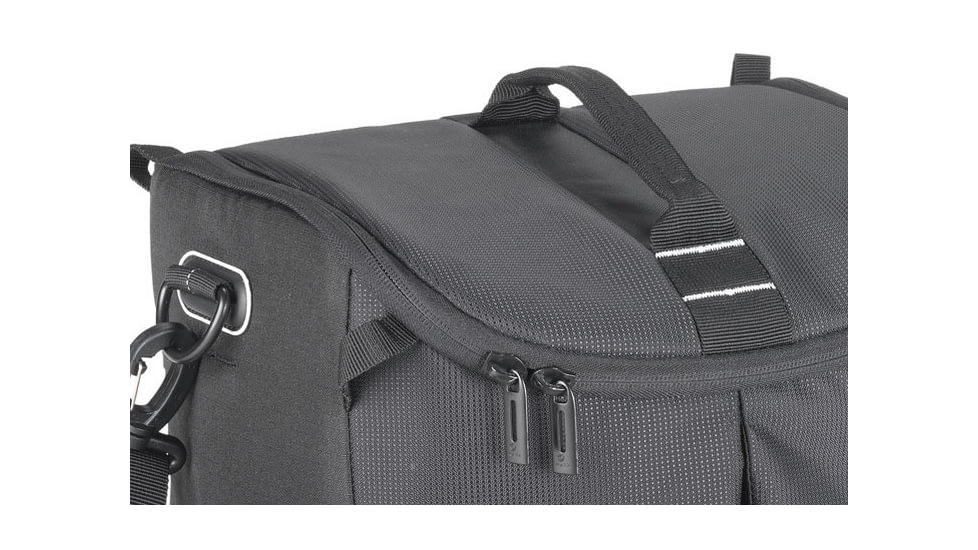 Kata DL LITE Shoulder Bag 445, Black - Pro DSLR w/ Mounted Lens and 3-5 Lenses, Flash, Accessories