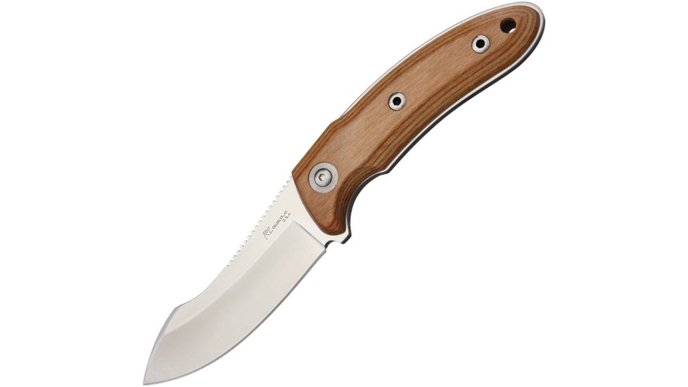 Katz Kagemusha Fixed Blade Knife, 3.75in, XT80 Steel, Blond Ashe Wood Handle KZNFXBA