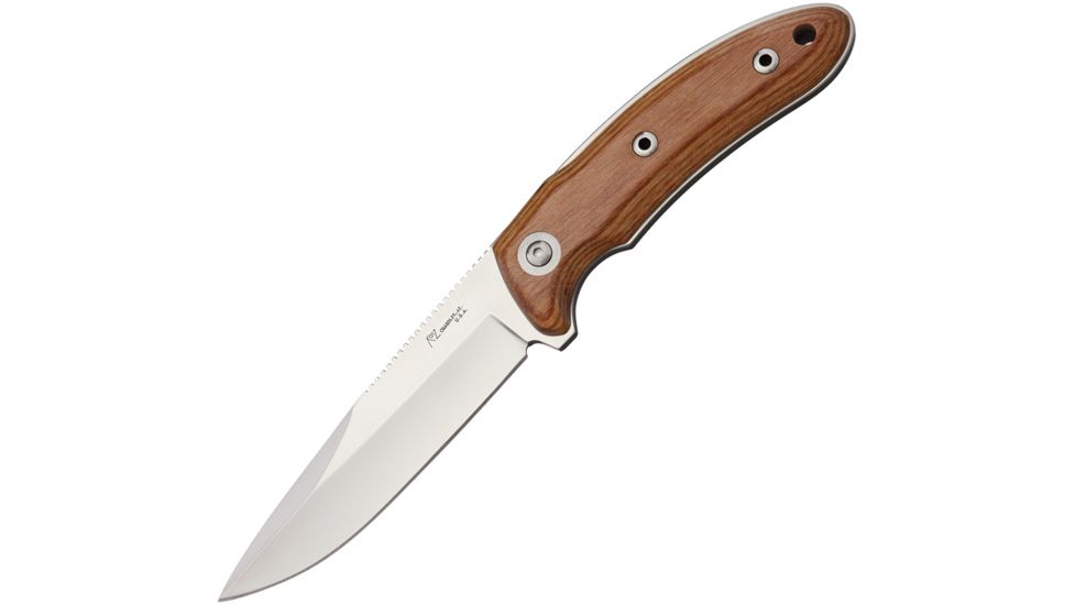 Katz Predator Fixed Blade Knife, 5.625in, XT80 Steel, Blond Ashe Wood Handle KZPDT5BA
