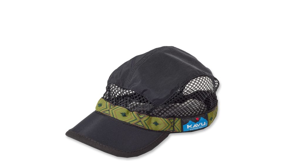 Trail Runner Cap - Mens -Black-Large