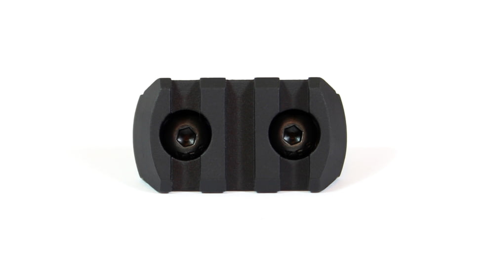 Kaw Valley Precision M-Lok Rail Section, 3-Slot, Black, Small, KVP-MLOK-RAILSECTION-3