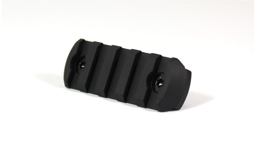 Kaw Valley Precision M-Lok Rail Section, 5-Slot, Black, Small, KVP-MLOK-RAILSECTION-5