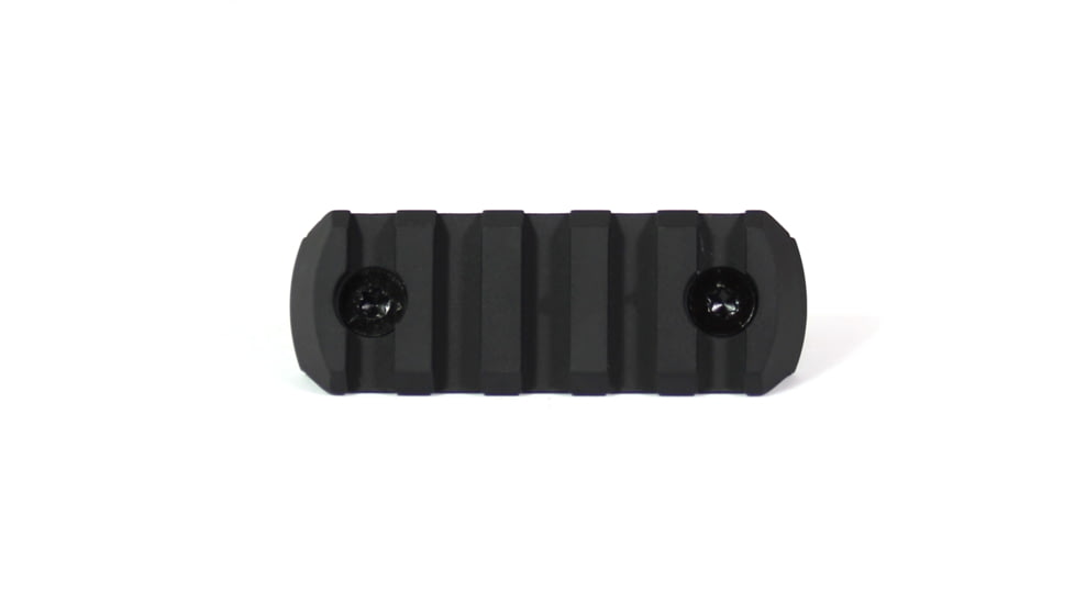 Kaw Valley Precision M-Lok Rail Section, 5-Slot, Black, Small, KVP-MLOK-RAILSECTION-5