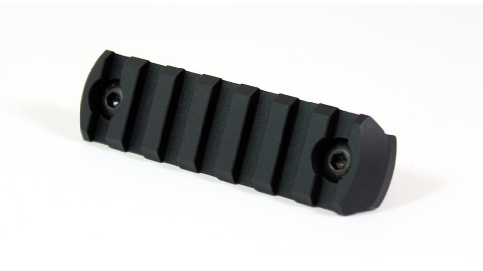 Kaw Valley Precision M-Lok Rail Section, 7-Slot, Black, Small, KVP-MLOK-RAILSECTION-7