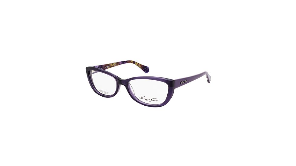 Kenneth Cole KC0211 Eyeglass Frames - Shiny Violet Frame Color