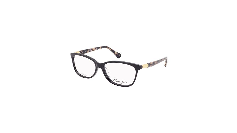 Kenneth Cole KC0212 Eyeglass Frames - Shiny Black Frame Color