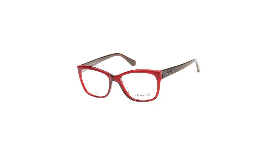 Kenneth Cole KC0224 Eyeglass Frames - Shiny Bordeaux Frame Color