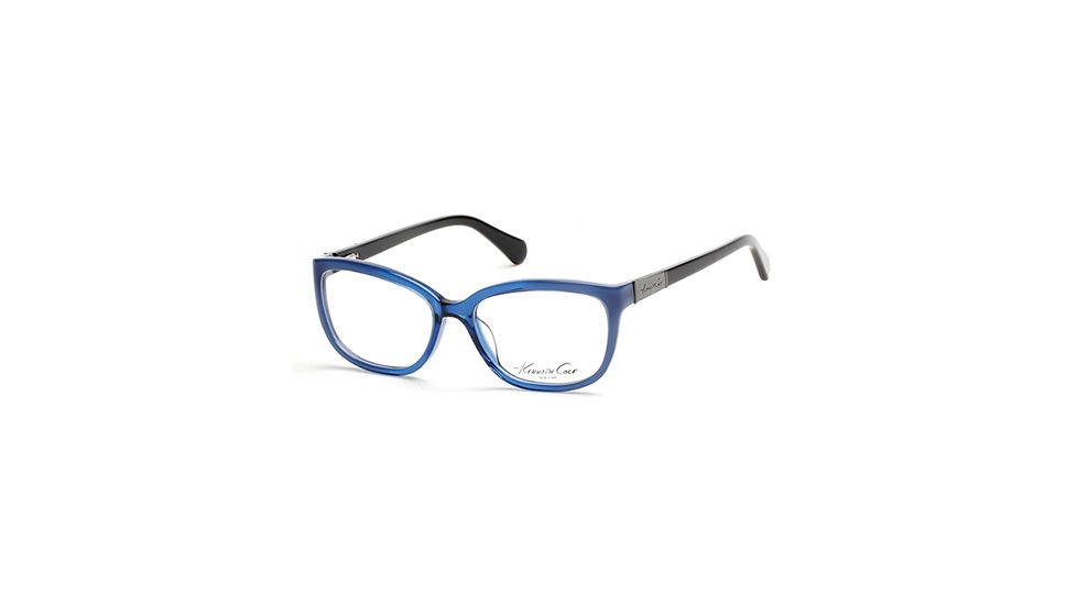 Kenneth Cole KC0235 Eyeglass Frames - Shiny Blue Frame Color