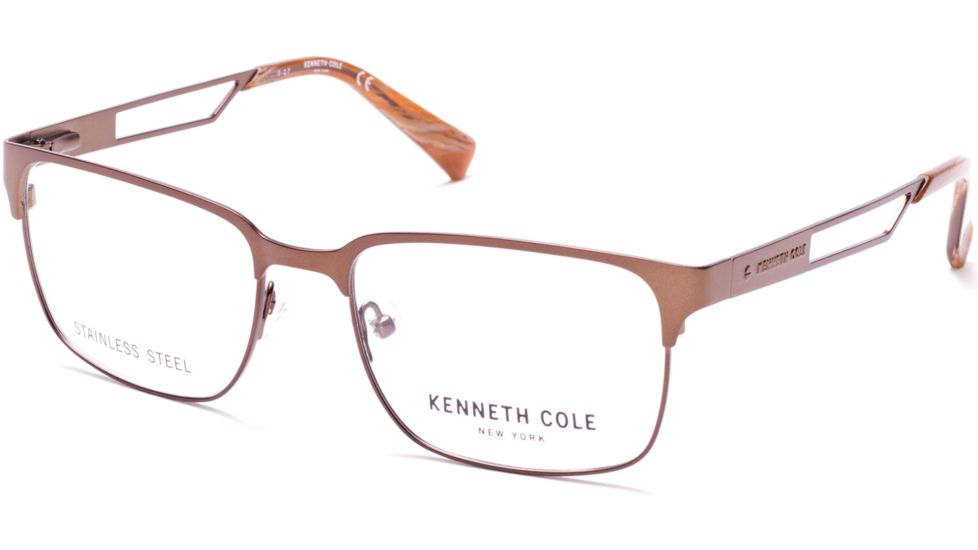 Kenneth Cole KC0282 Eyeglass Frames - Matte Dark Brown Frame Color
