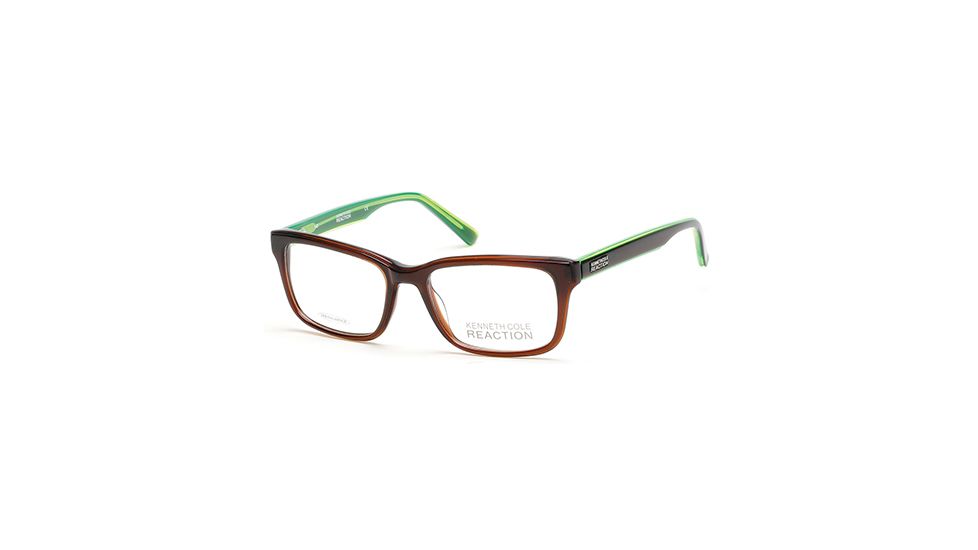 Kenneth Cole KC0773 Eyeglass Frames - Shiny Dark Brown Frame Color