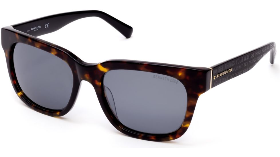 Kenneth Cole KC7219 Sunglasses - Dark Havana Frame Color, Gradient Smoke Lens Color