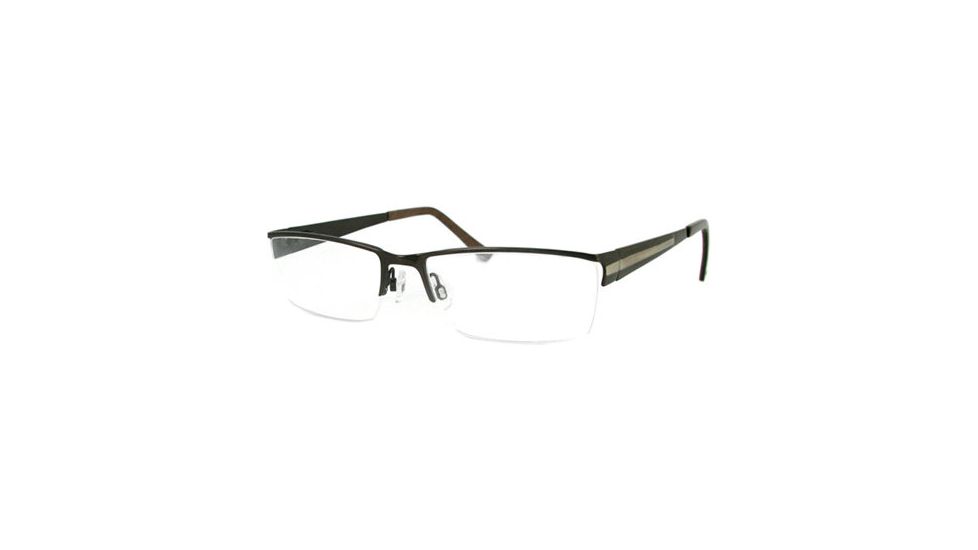 Kenneth Cole New York KC0166 Eyeglass Frames - Shiny Dark Brown Frame Color