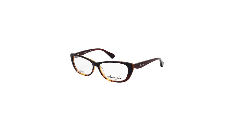 Kenneth Cole New York KC0202 Eyeglass Frames - Dark Brown Frame Color