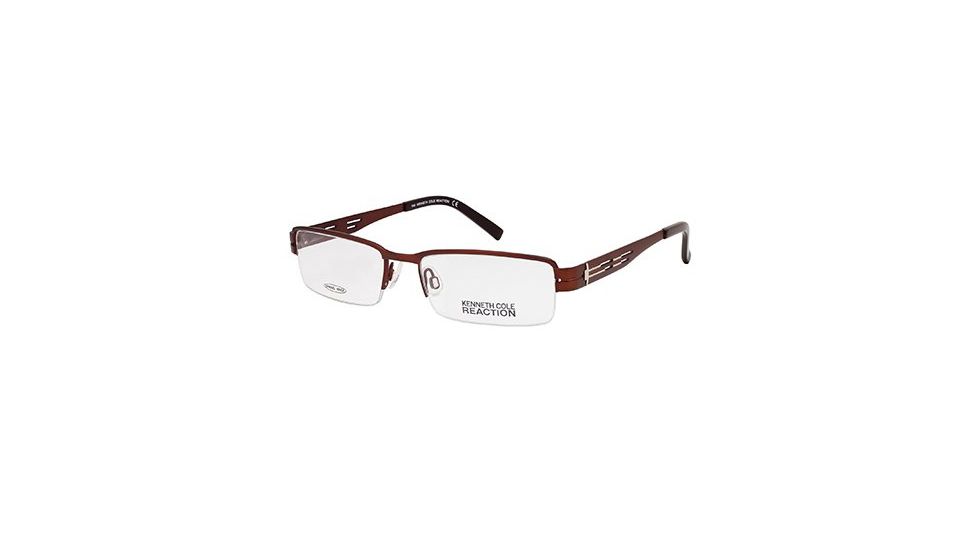 Kenneth Cole Reaction KC0709 Eyeglass Frames - Matte Dark Brown Frame Color
