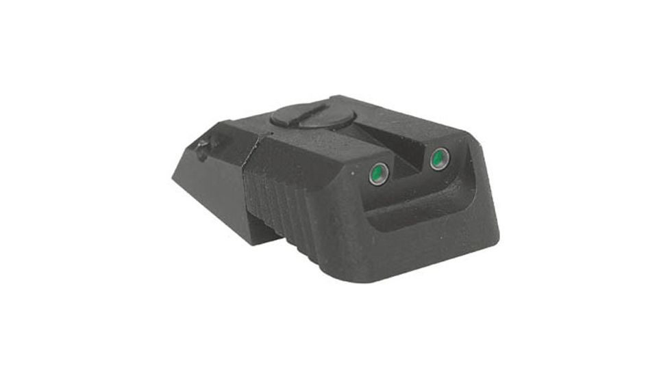 Kensight DAS 1911 Defense Adjustable Rear Sight Tritium Insert Night Sight w/ Recessed Blade, Black, 860-626