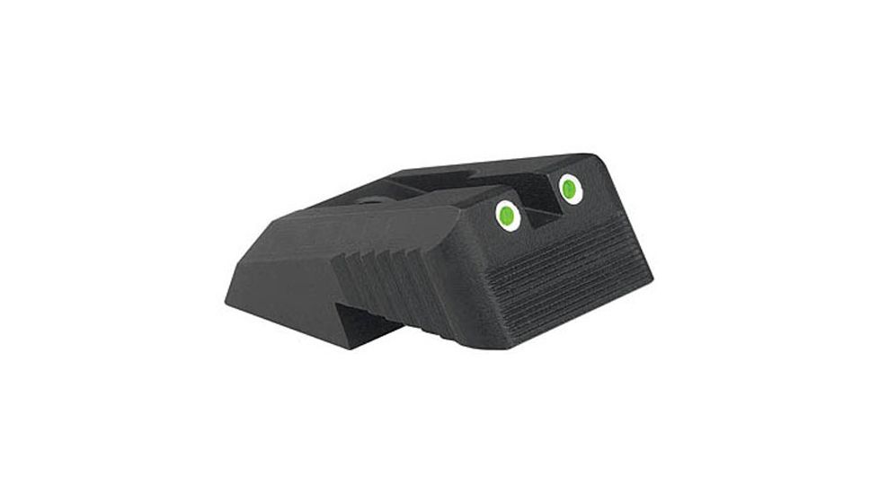 Kensight DFS 1911 Defense Fixed Rear Sight Tritium Insert Night Sight w/ Serrated Blade, Black, 860-622