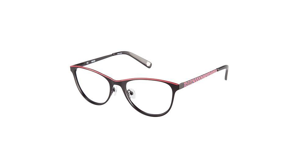 Kenzo 2241 Bifocal Prescription Eyeglasses - Frame BLACK/ RED, Size 53/18mm KZ224101