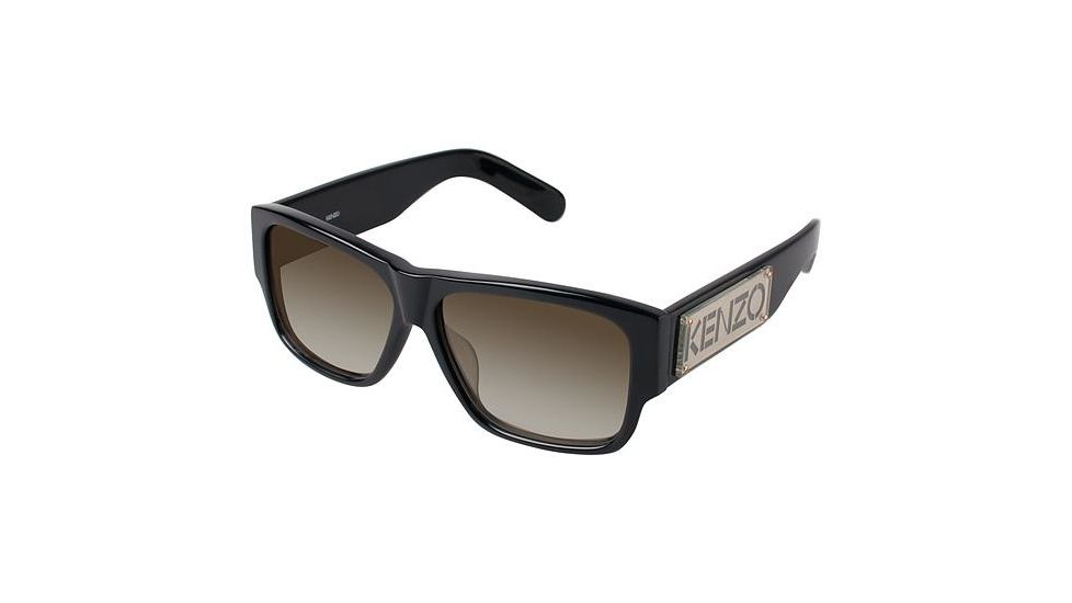 Kenzo 3167 Single Vision Prescription Sunglasses KZ316701 - Frame Color Black
