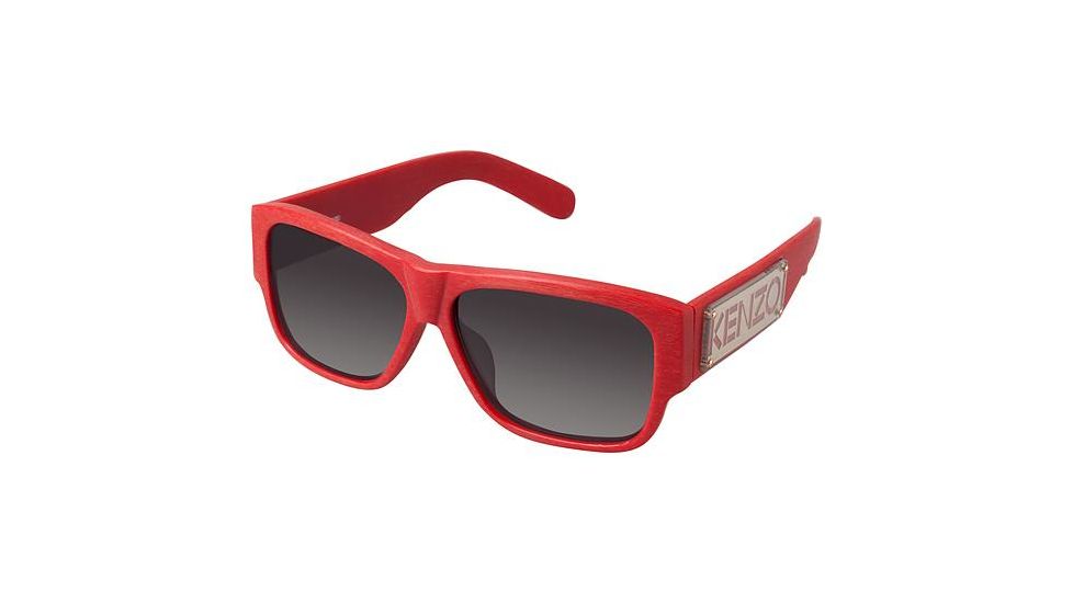 Kenzo 3167 Single Vision Prescription Sunglasses KZ316704 - Frame Color Matte Dark Red