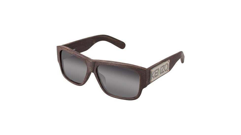 Kenzo 3167 Single Vision Prescription Sunglasses KZ316703 - Frame Color Matte Dark Wood