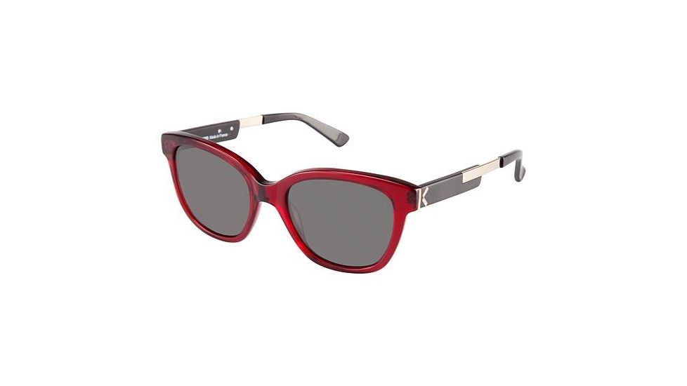 Kenzo 3189 Progressive Prescription Sunglasses KZ318902 - Frame Color Claret/black