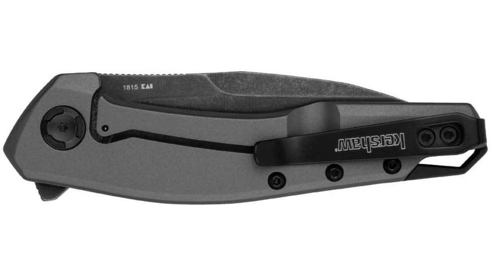 Kershaw Sanctum EDC Folding Knife, 2.98 in, 8CR13MoV SS, Wharncliffe Blade, Gray Handle, 1815