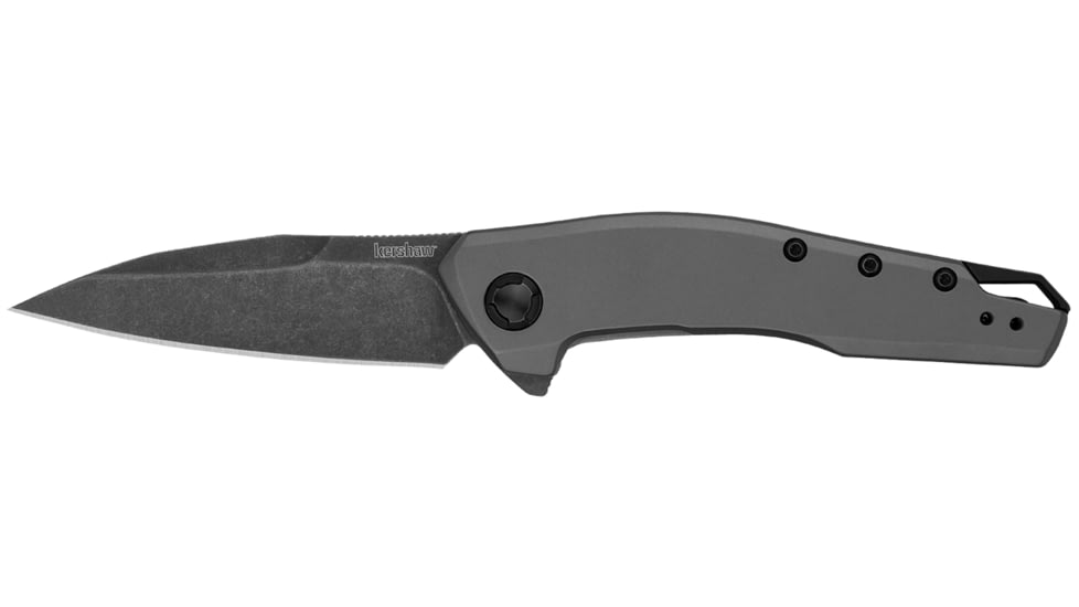 Kershaw Sanctum EDC Folding Knife, 2.98 in, 8CR13MoV SS, Wharncliffe Blade, Gray Handle, 1815
