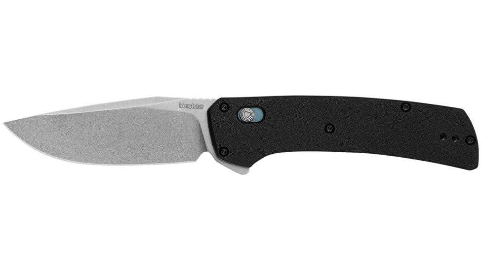 Kershaw Layup Folding Knife, 3.4 in, D2 Steel, Drop Point Blade, Black Handle, 2047
