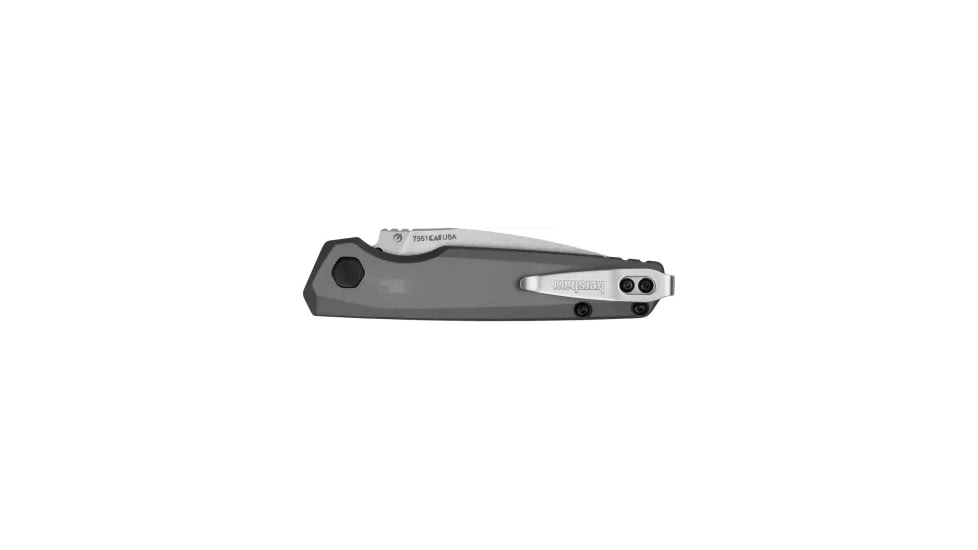 Kershaw Launch 18 Automatic Folding Knife, 2.79in, CPM 154, Spear Point Single Edge, Stonewashed Finish, Gray Handle, 7551