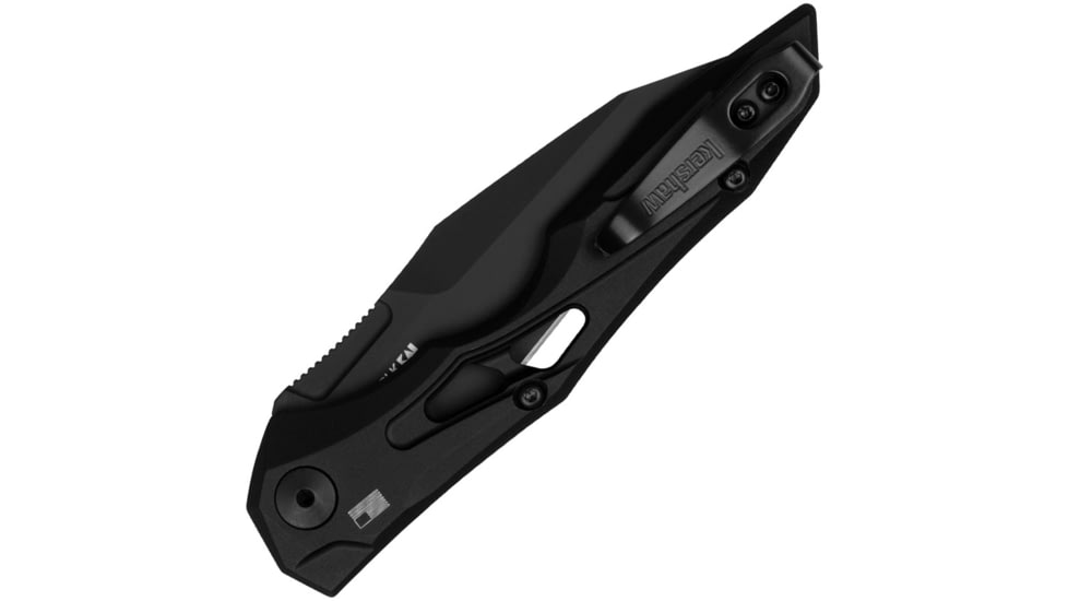 Kershaw Auto Launch 13 Button Lock Folding Knife, 3.5in, CPM 154, Black Plain Wharncliffe Blade, Black 6061-T6 Aluminum Handle, 7650BLK