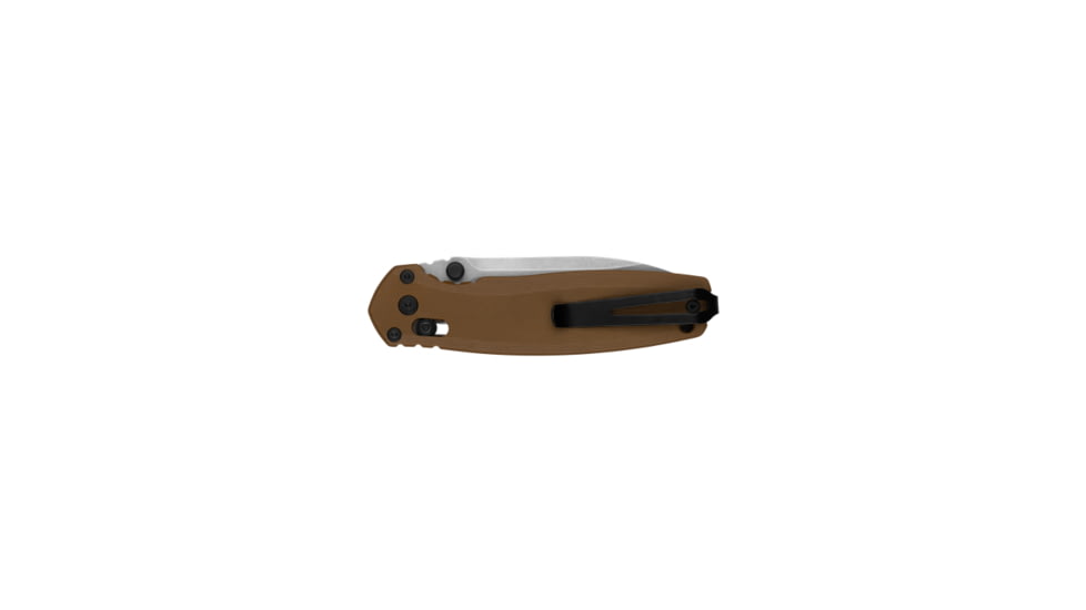 Kershaw Broadside Folding Knife, 3.50in, D2 Steel, Spear Point Blade, G10 Flat Dark Earth Handle, 2052